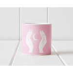 Pink Boho Balance Garden Pot - Mystic Jazz Hands - 7 x 7 cm