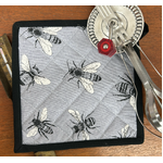 Sketch Bees Pot Holder - Grey