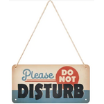 Please Do Not Disturb - Hanging Tin Sign 20 x 10 cm - Nostalgic Art