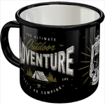 Enamel Camping Mug - Outdoor Adventure - Nostalgic Art