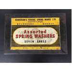 VINTAGE Henderson's Assorted Spring Washers Storage Tin - Litho Printed