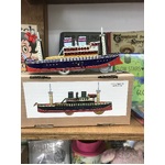 Tin Toy Steamer Ship - Wind Up