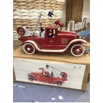Fire Engine Tin Toy - Wind Up