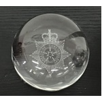 Domed Glass Paperweight - Magnifying - Lancashire Constabulary 