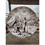 Retro Webb Decorative Plate - Australian Gold Rush - Allan Ames - Japan