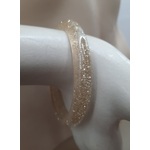 Resin Bangle - Gold Glitter & Clear