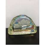 VINTAGE Bohemia Glass Sydney Opera House & Bridge Paperweight - Lustre Finish