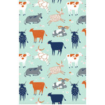 Green Cows - Cotton Kitchen Tea Towel