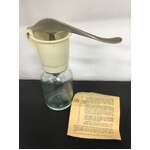 VINTAGE Nobel Price Cream Maker w Original Instructions - Kitchenalia 