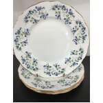 VINTAGE Queen Anne Sonata Plates - Lot of 4 - 21 cm Diameter - Bone China