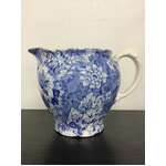VINTAGE Blue & White Floral Creamer Jug - English