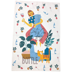 Just One Bottle Tea Towel - Wine Cat Plant