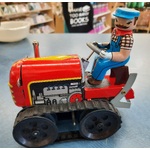 Tractor - Wind Up Tin Toy 