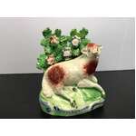 ANTIQUE Staffordshire Pearlware Sheep Ornament