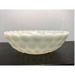 VINTAGE Milk Glass Bubble Bowl | Anchor Hocking USA | 21 cm Diameter