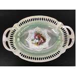 VINTAGE Arzberg Reticulated Bowl - Green Lustre Finish 