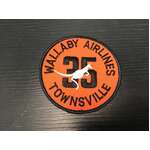 Embroidered Patch Wallaby Airlines Townsville | Sew On