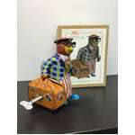 Monkey Carrying Suitcase Wind Up Tin Toy | Collectable Retro