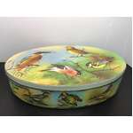 VINTAGE Carr's 15 Birds Oval Biscuit Tin
