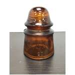 VINTAGE Amber Glass Insulator AGM No 20