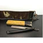 VINTAGE Carbo Magnetic Straight Razor & Excella No 3 Razor Strop