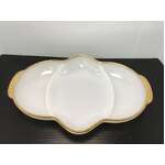 VINTAGE Milk Glass Divided Plate | Fire King USA