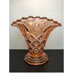 ART DECO Sowerby Pink Blush Vase | Made in England | 21 cm Tall