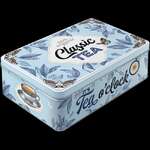 Nostalgic Art Flat 2.5L Storage Tin | Classic Tea