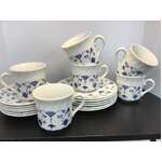 Churchill Finlandia Tea Cup Trio's x 6 | Blue & White