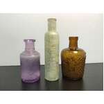 VINTAGE Bottles | Lot of 3 | Mrs Winslow Roger & Gallet Poison