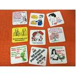 VINTAGE Funny Bar Coasters x 9 | Cardboard