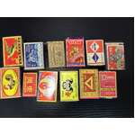 VINTAGE Matchboxes w Label x 12 | Mixed Lot World Wide