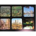 1982 Commonwealth Games Melbourne Souvenir Drink Coasters x 6