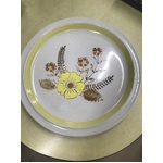 VINTAGE Trendsetters Japan Stoneware Plate - Yellow Flower - 27 cm