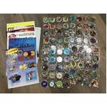 VINTAGE 1990s Pogs Milk Caps | Lot of 120 | Comic Caps Mini Monsters