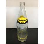 VINTAGE Schweppes Soft Drink Bottle Perth | Yellow Pyro Label 900 ml