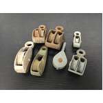 VINTAGE Rope Pulleys x 7 | Small Size