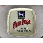 VINTAGE White Horse Scotch Whisky Drinks Tray - Square - 30 cm