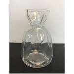 VINTAGE SEA Glasbruk Sweden Money Bag Glass Vase | 14 cm Tall 