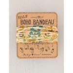 Natural Life Half Boho Bandeau | Mandala Yellow Floral | Headband Hair Scarf