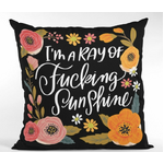 I'm a Ray of Sunshine | Sweary Cushion Cover