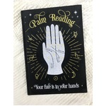 Velvet Covered A5 Notebook - Palm Reading Cover - 100 Lined Pages