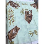 VINTAGE Koala Tablecloth 1.25 m - Rayon Made in Japan