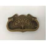 Vintage Brass Drawer Pull - Art Noveau Style 
