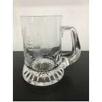 VINTAGE Hops Etched Glass Beer Stein | Quality Glass 
