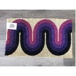 Colourful Coir Door Mat - Purple Worm - Anna Chandler