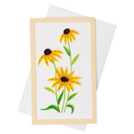 Framed Standing Card - Quilled Yellow Daisy