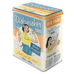 Dishwasher Tabs Container Tin - Retro Pin Up