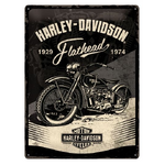 Harley Davidson Flathead 1929 1973 - Large Tin Sign - Nostalgic Art - 30 x 40 cm