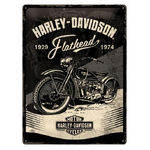 Harley Davidson Flathead 1929 1973 Tin Sign - Nostalgic Art - 30 x 40 cm